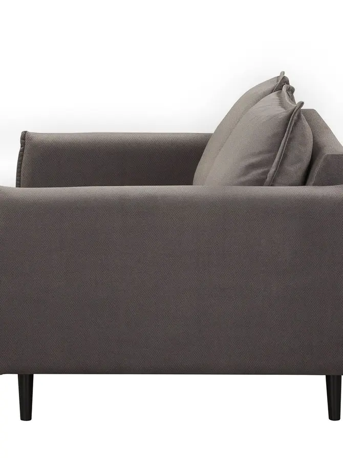 Sofa RUGG Sofa w tkaninie szary 149x86x91 cm