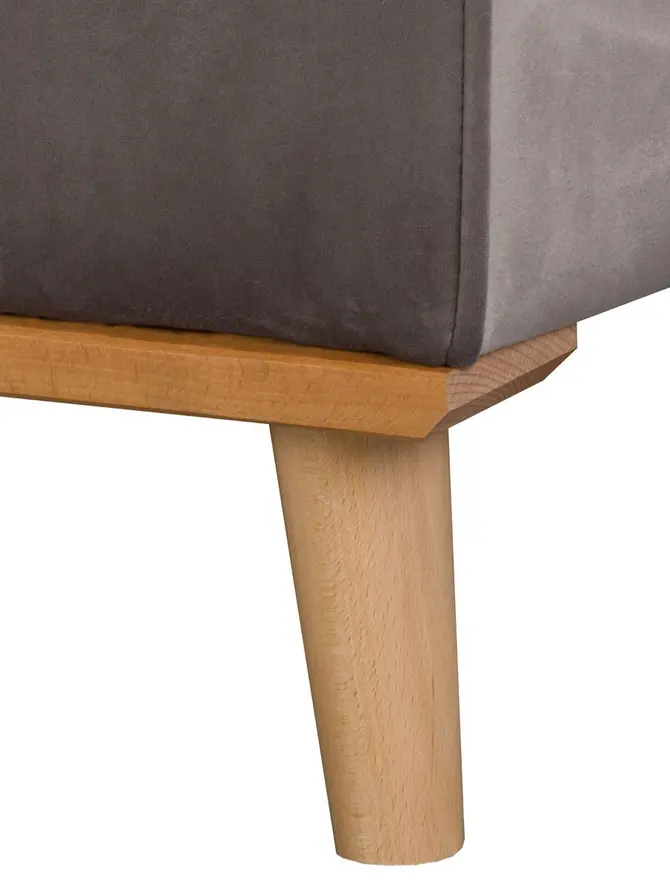 Sofa ILLA Narożnik szary 230x154x84 cm
