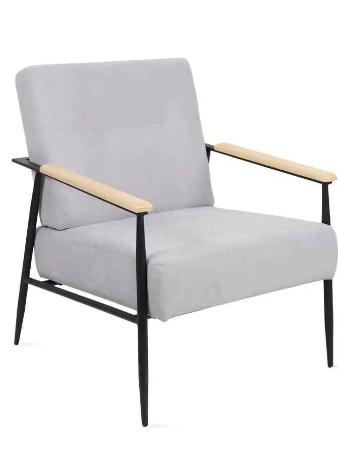 Fotel VELUDO szary 71x70x83 cm