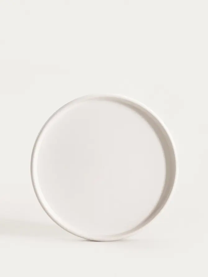 Talerz FAMELIO deserowy biały 21 cm