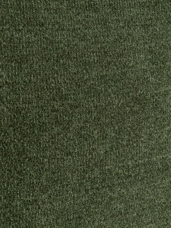 Poszewka ELVANA miękka zielona o strukturze sztruksu z kontrastowym obszyciem 45x45cm