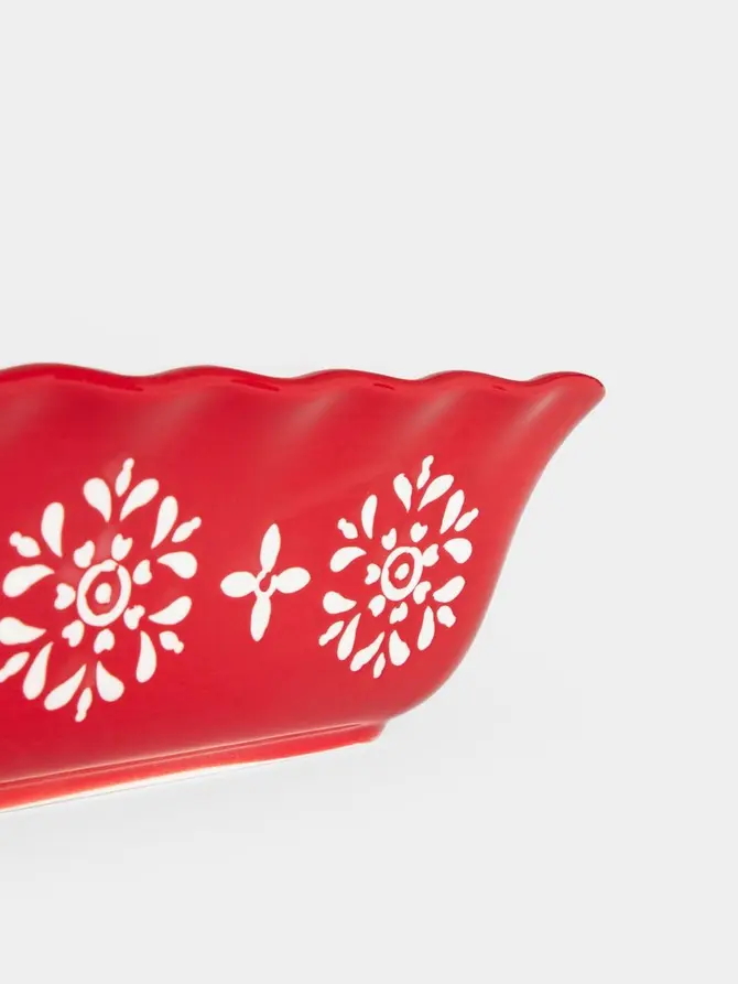 Naczynie do zapiekania BAKIN ceramiczne prostokątne z uszami 39x22x7 cm