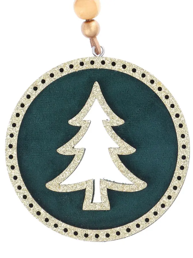 Zawieszka BLUEMOON zielona, 2 szt. 8 cm