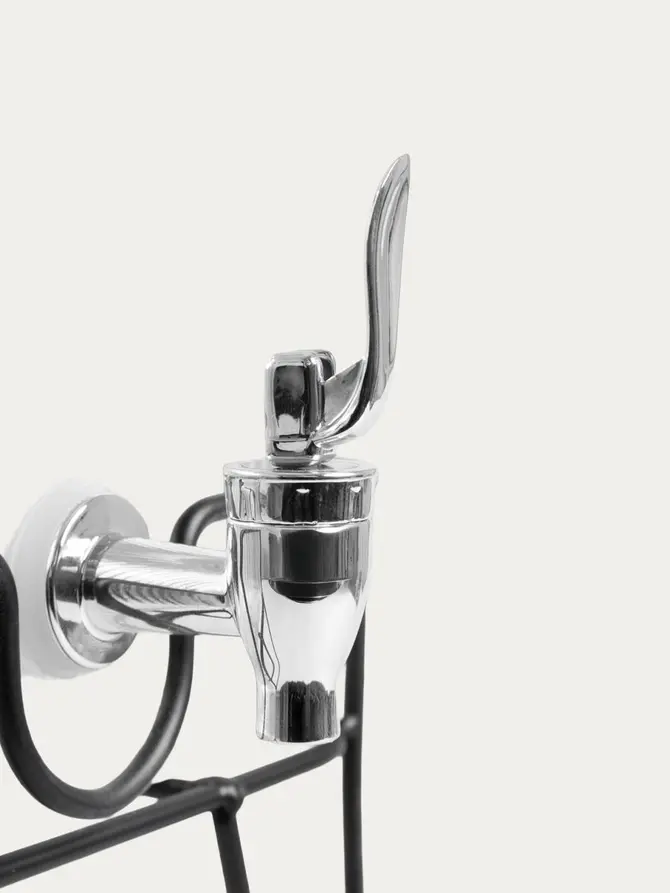Dyspenser CALORE ryflowany na stojaku z kranikiem 3,5 l