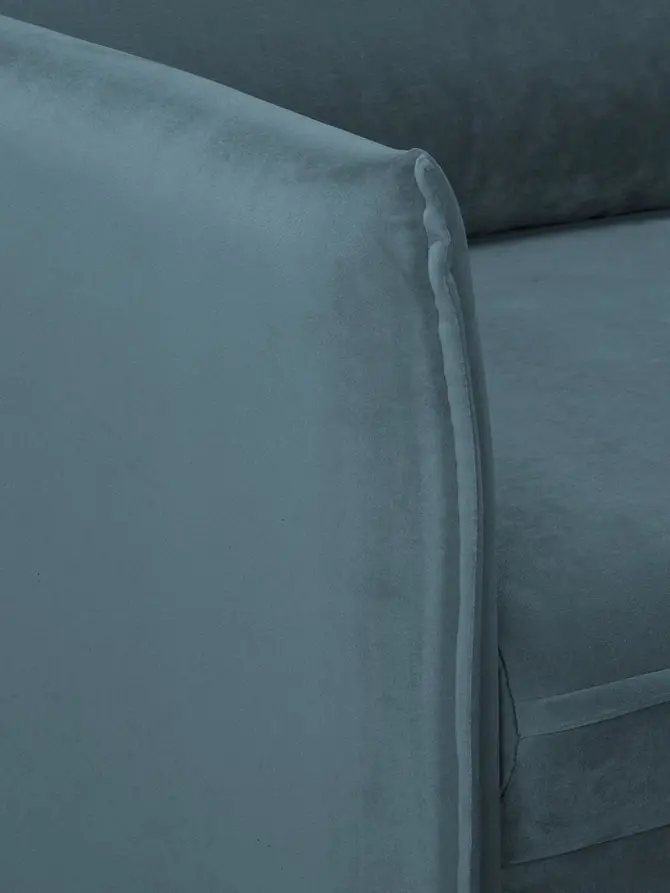 Sofa RUGG Sofa turkusowa 149x86x91 cm