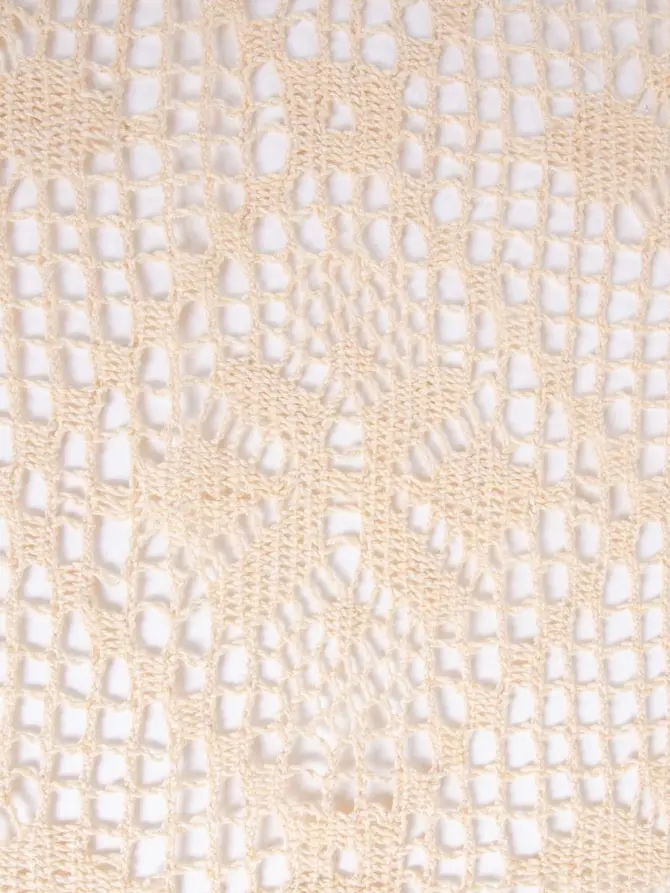 Obrus CROCHET szydełkowy beżowy 130x170 cm