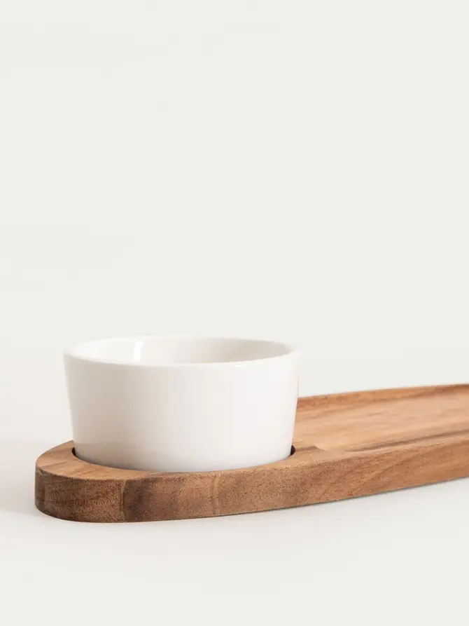 Zestaw MOOKA do serwowania w kształce ryby z miseczką 34,5x11,5 cm