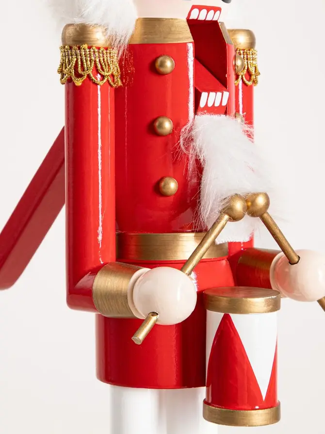 Figurka NUTCRACKER dziadek do orzechów z bębenkiem 50 cm