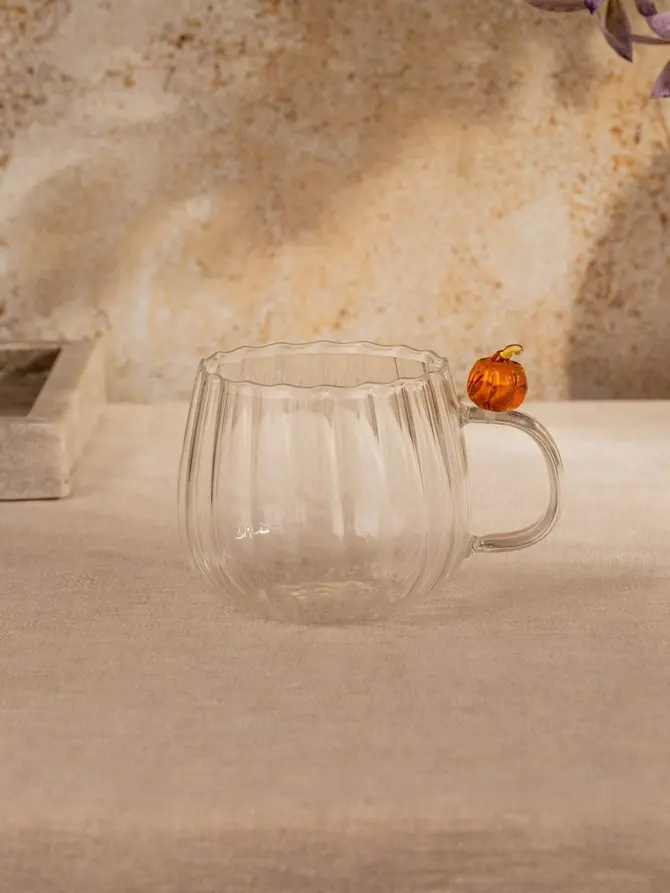Szklanka PUMPKIN z dynią na uchu 0,35 l