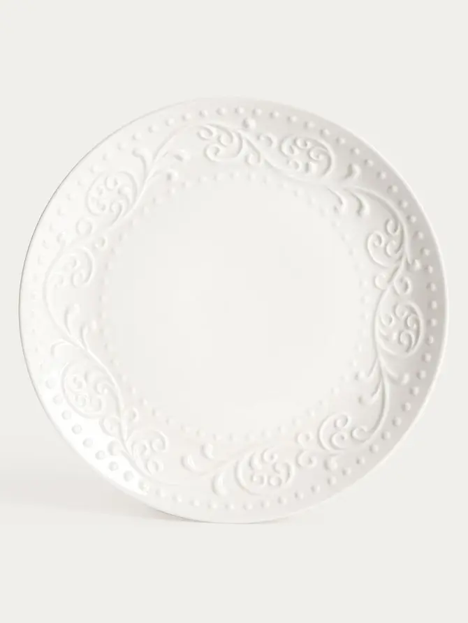 Zestaw talerzy SYLIA z ornamentem 18 el