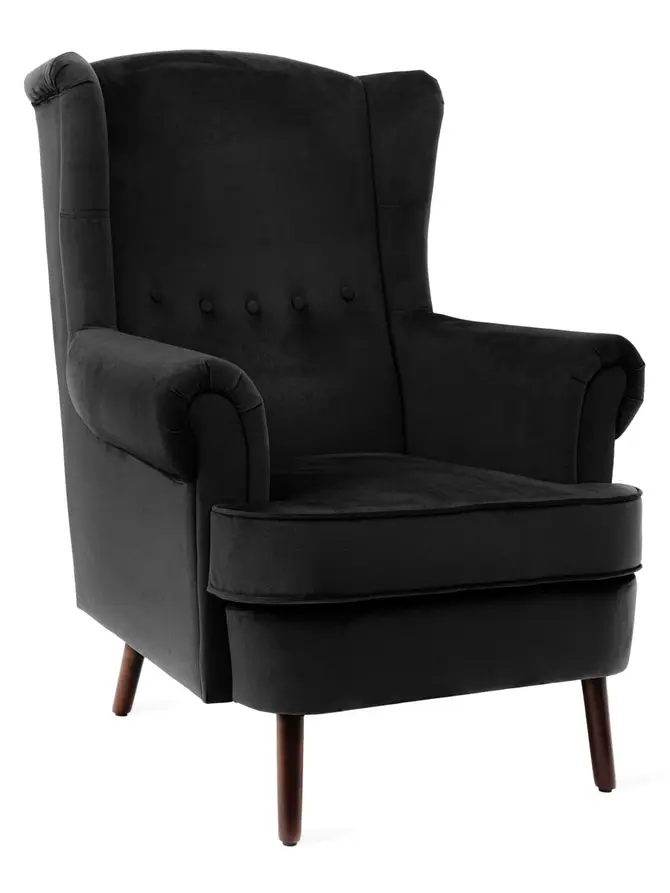 Fotel FOSSBY czarny 86x85x108 cm