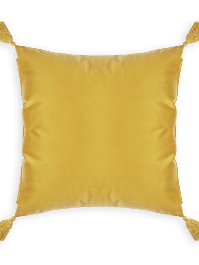 Poszewka LIRA velvetowa musztardowa 45x45 cm