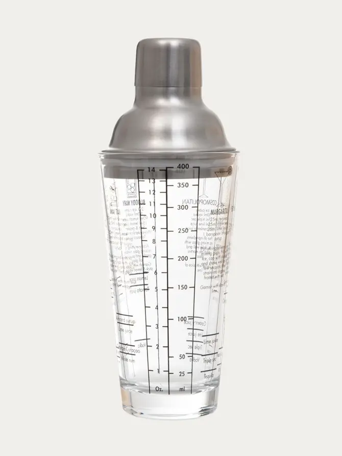 Shaker ALCOLE ze srebrnym wieczkiem 400 ml