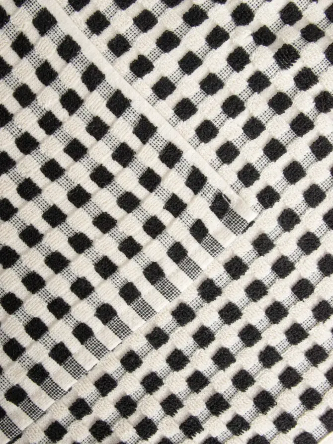 Ręcznik LOREN czarny wzorzysty 50x90 cm