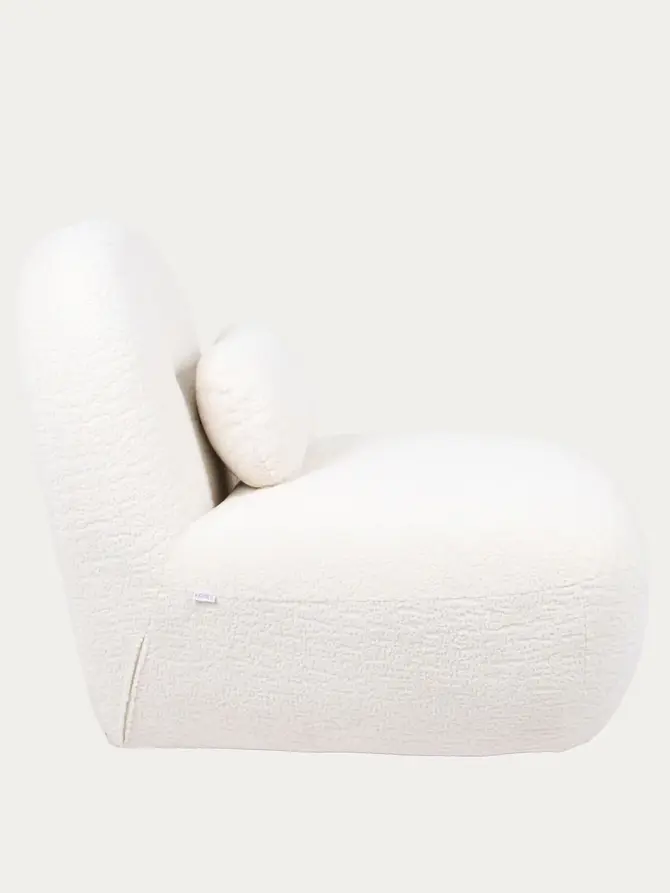 Fotel NORDVIK obrotowy ecru 82x87x74 cm