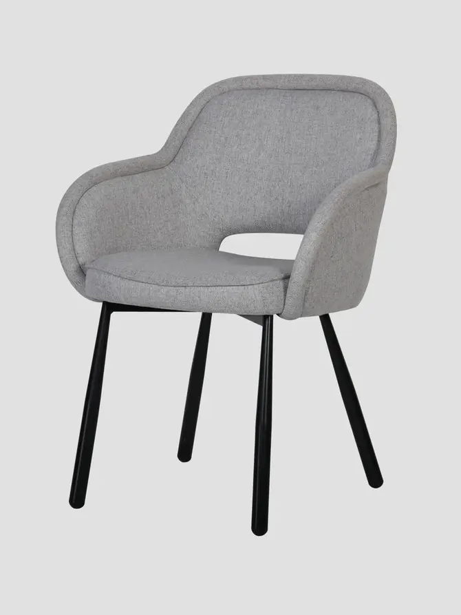 Krzesło CAMPEA Szare 61x61x84 cm