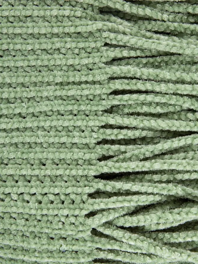 Koc CHENILLE szenilowy pistacjowy 130x170 cm