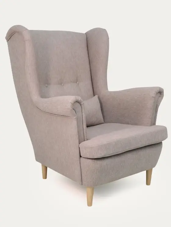 Fotel FOSSBY szary 82x85x105 cm