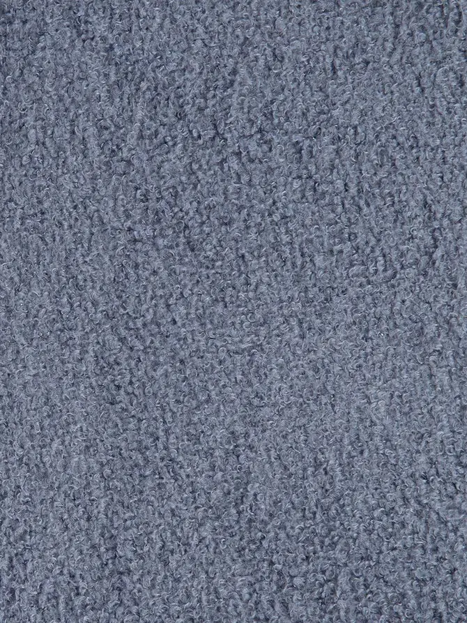 Fotel MOSS TEDDY BOUCLE w tkaninie TEDDY granatowy 70x55x95 cm