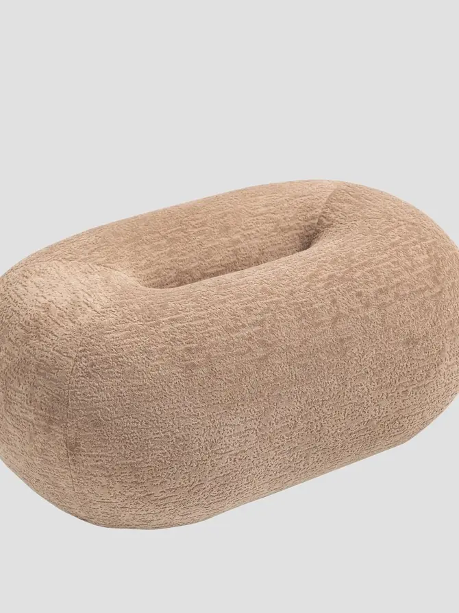Pufa LUNCTA Beżowa 82x52x34 cm
