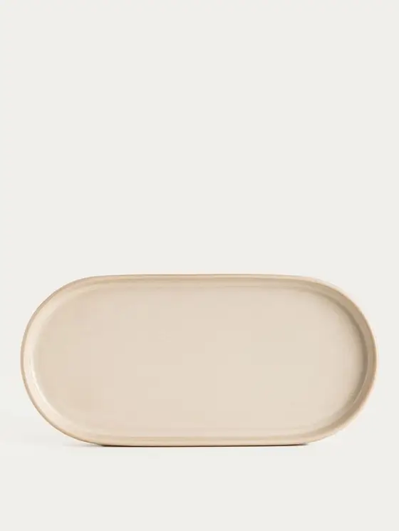 Tacka MELKARO ceramiczna beżowa 25x12x2 cm
