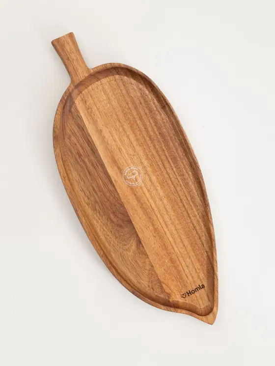Deska do serwowania MOOKA w kształcie liścia 40x17 cm