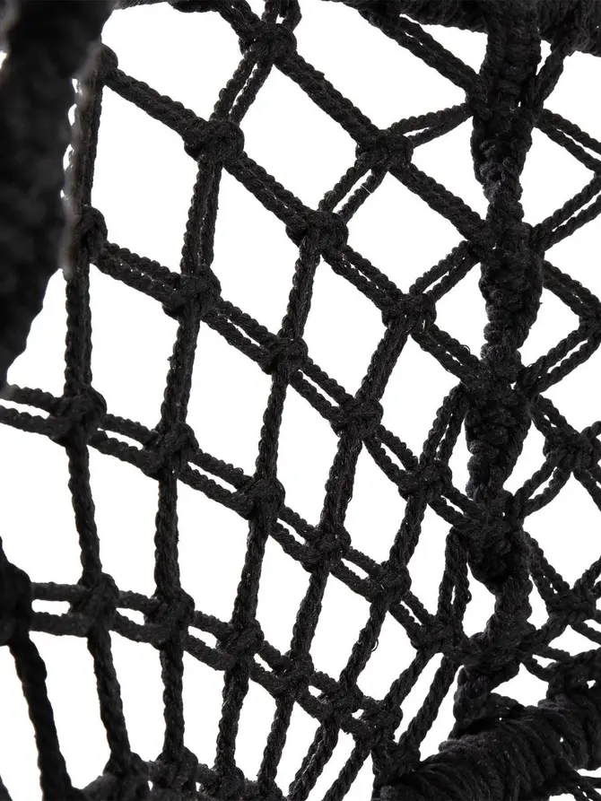 Huśtawka CIRCLE czarna 82x60x115-138 cm