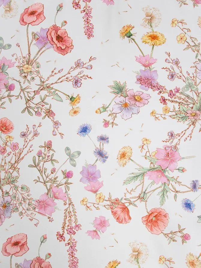 Obrus MEADOW FLOWERS dekoracyjny z kwiatowym wzorem 90x90