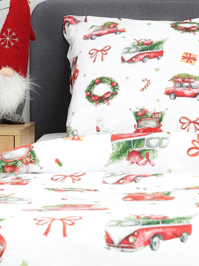 Pościel EC ARCO bawełniana w samochody 160x200 + 2*70x80 cm