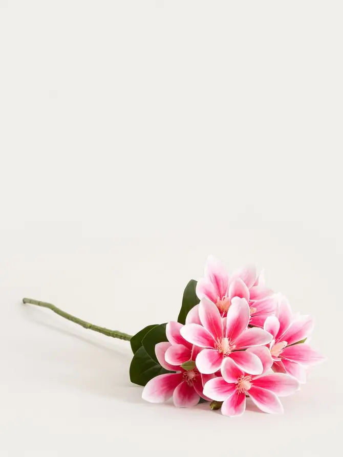 Gałązka sztuczna LILY lilia różowa 75 cm