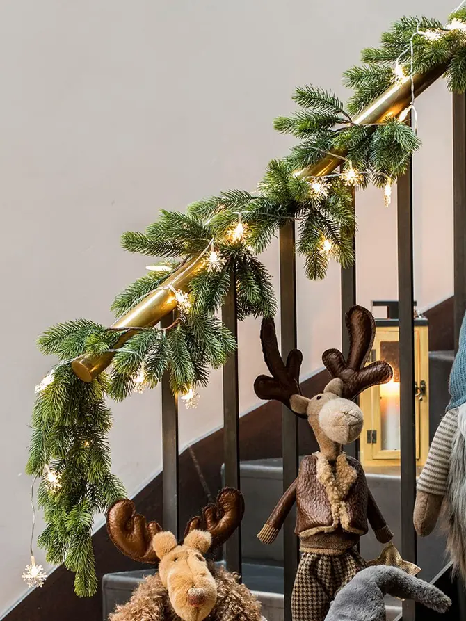 Lampki ENSIS choinkowe kształcie płatków śniegu 40 LED, 6,1 m
