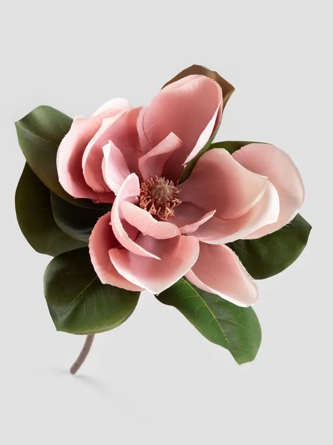 Kwiat sztuczny HIYA magnolia różowa 71 cm