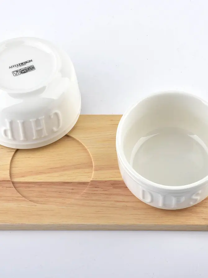 Komplet misek MODERN LIFE porcelanowych 2 szt. 18x9x5.5cm/7.8x4.8cm