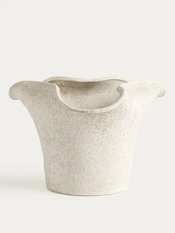 Wazon TAVERO szeroki cementowy 25x22x16 cm