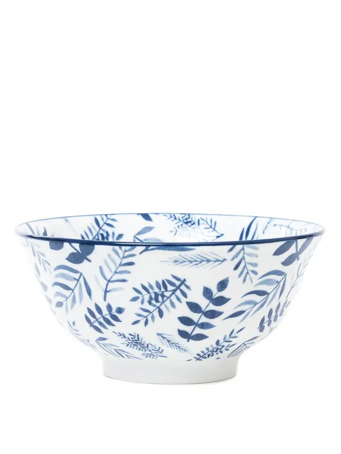 Miska NAVIA granatowa w listki 15 cm