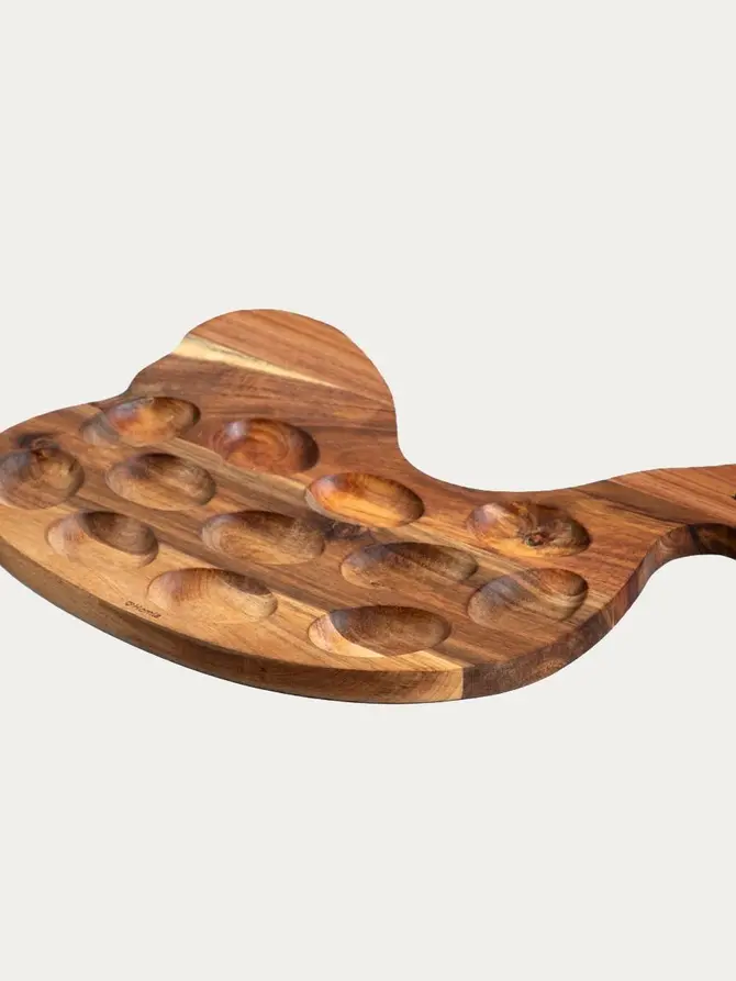 Podstawka MOOKA na jajka w kształcie kury 33x26 cm