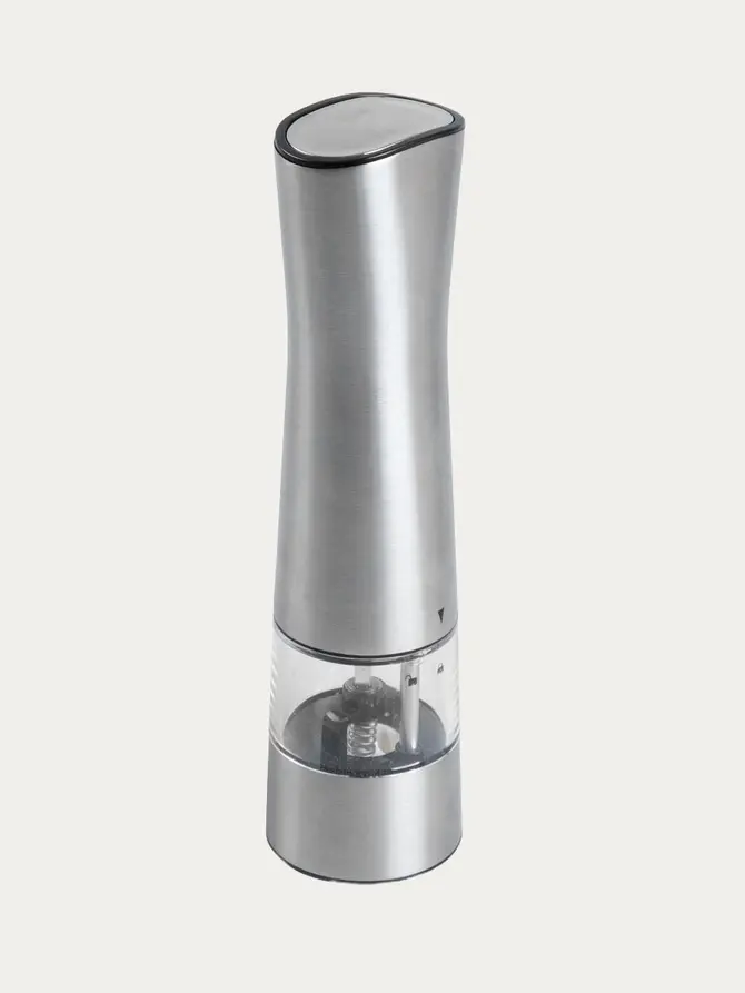Młynek LORENZO srebrny elektryczny 21 cm