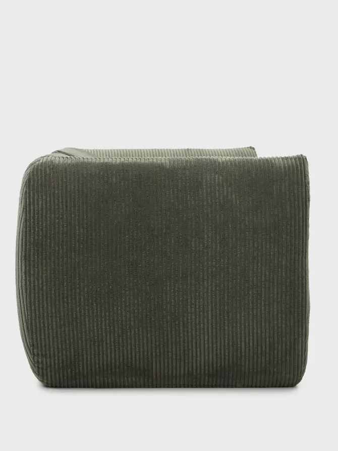 Sofa modułowa SVELA 2-osobowa oliwkowa piankowa sztruksowa 161x80x60,5 cm