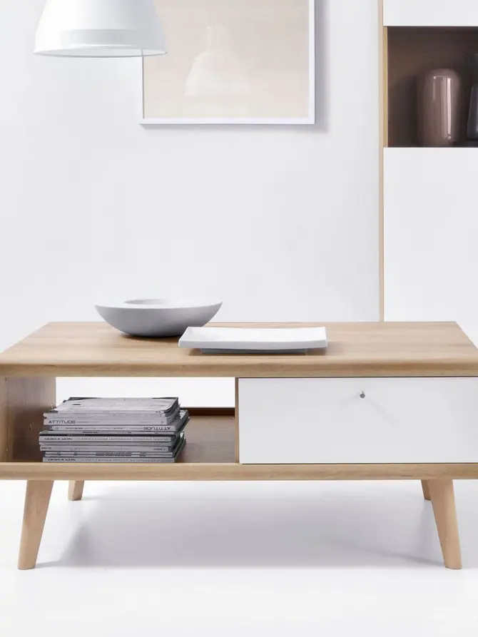 Ława PRIMO biała 107x46x67 cm