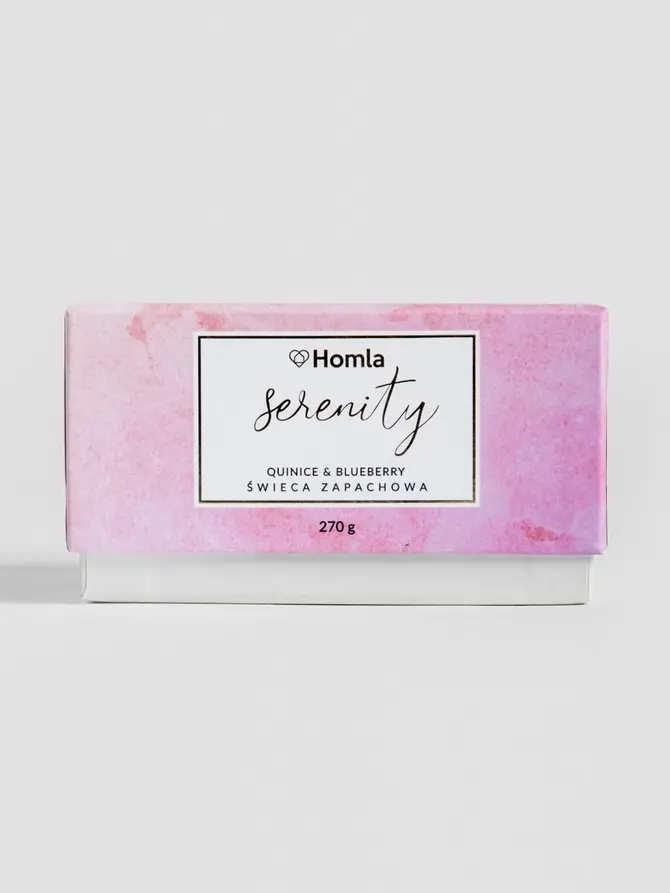 Świeca zapachowa SERENITY Quinice & Blueberry 270 g
