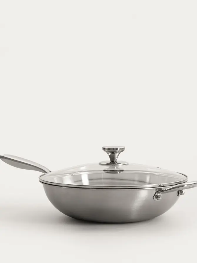 Wok ARDEN ze stali nierdzewnej 34 cm