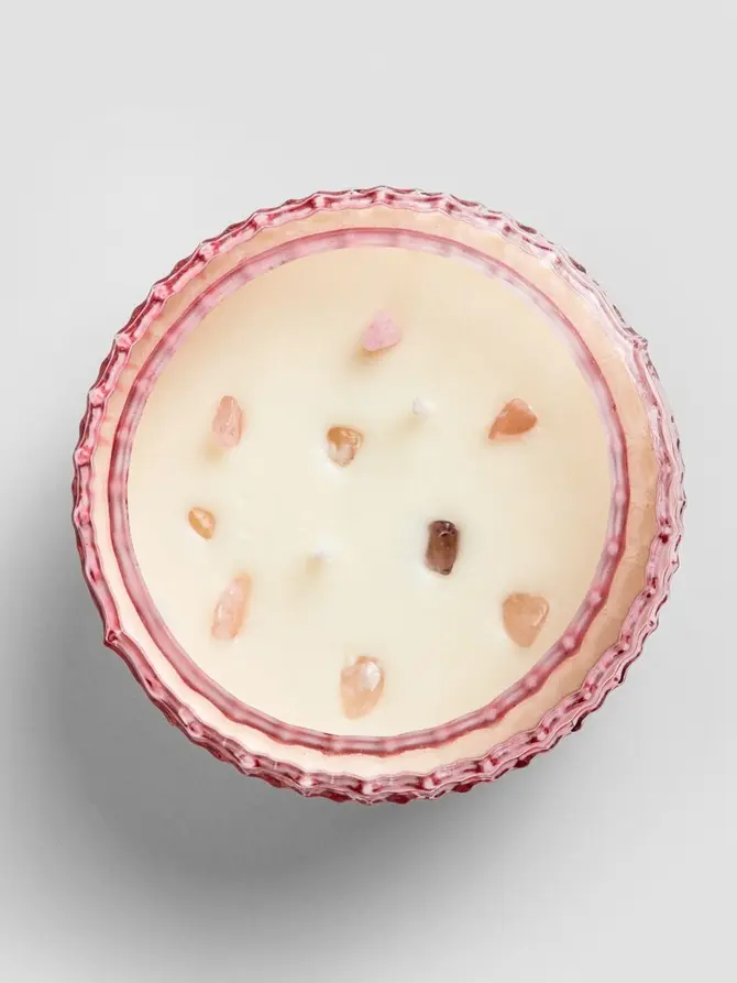 Świeca zapachowa SERENITY Rose & Linen Cotton 270 g