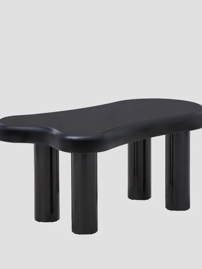 Stolik kawowy ALTO lakierowany czarny 100x60x45 cm