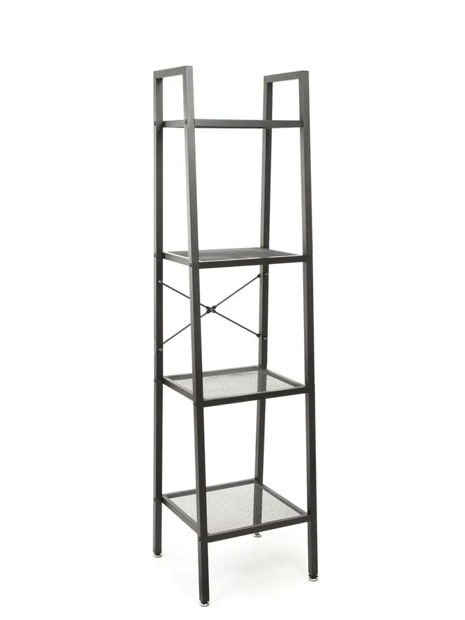 Regał MALMI metalowy czarny 35x35x135 cm
