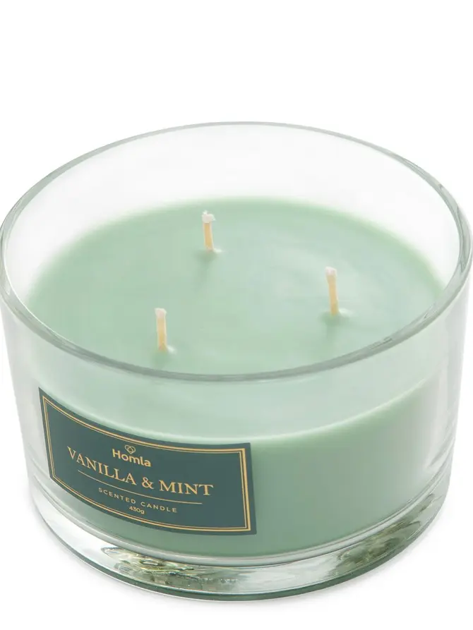 Świeca zapachowa MOON Vanilla & Mint 430 G