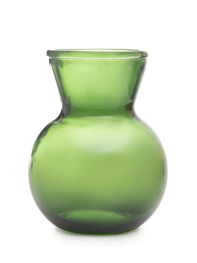 Wazon BROSA szklany zielony 18x14 cm