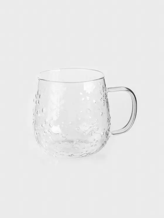 Szklanka ELDA z uchem wzorzysta 0,45 l