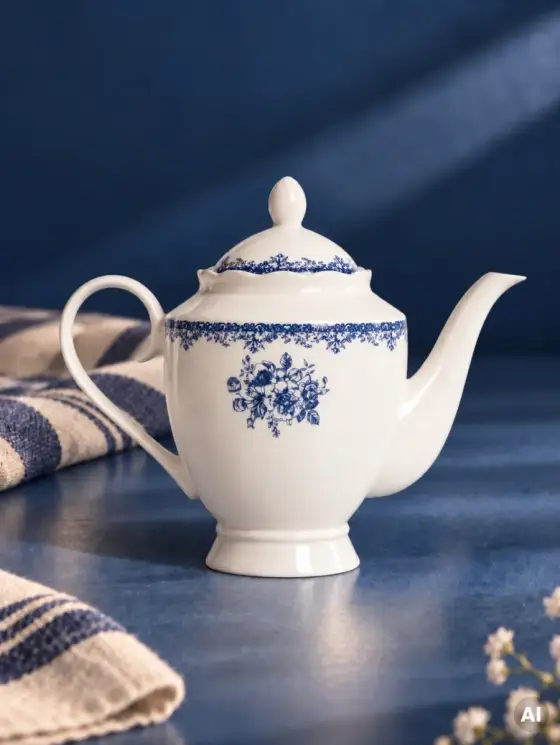 Dzbanek LOURRY porcelanowy granatowy 1,2 l