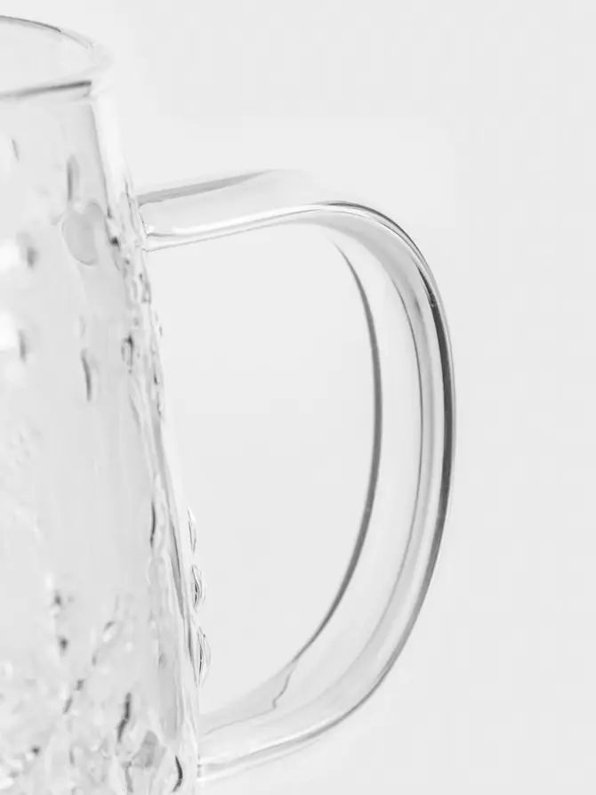 Szklanka ELDA z uchem wzorzysta 0,45 l
