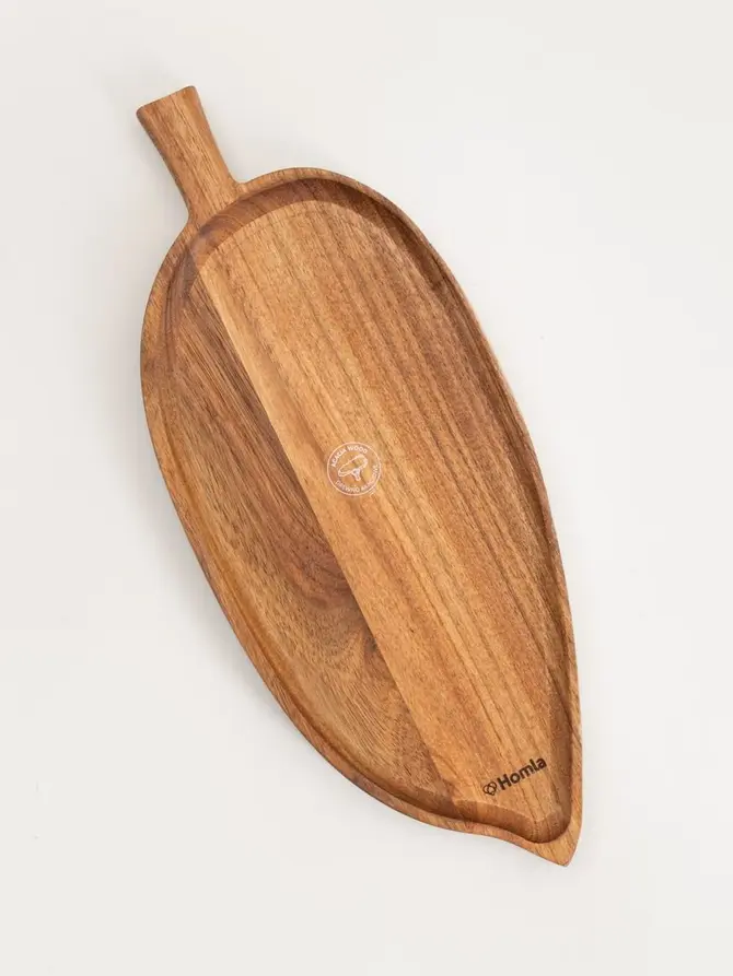 Deska do serwowania MOOKA w kształcie liścia 40x17 cm